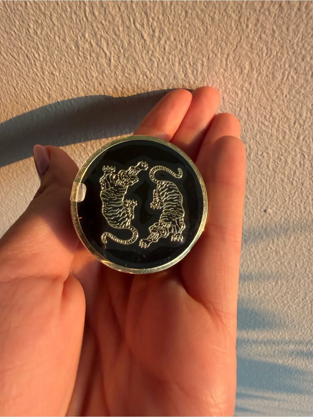 Black and Gold Tiger PopSocket
